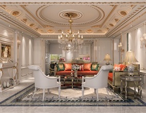 爬素材-C4D客厅场景3D模型 Living Room Vray 6 for Cinema 4D 2023
