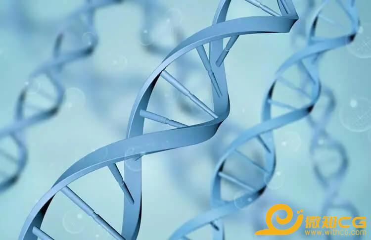 医学科技DNA基因,三维数据链条工程模型