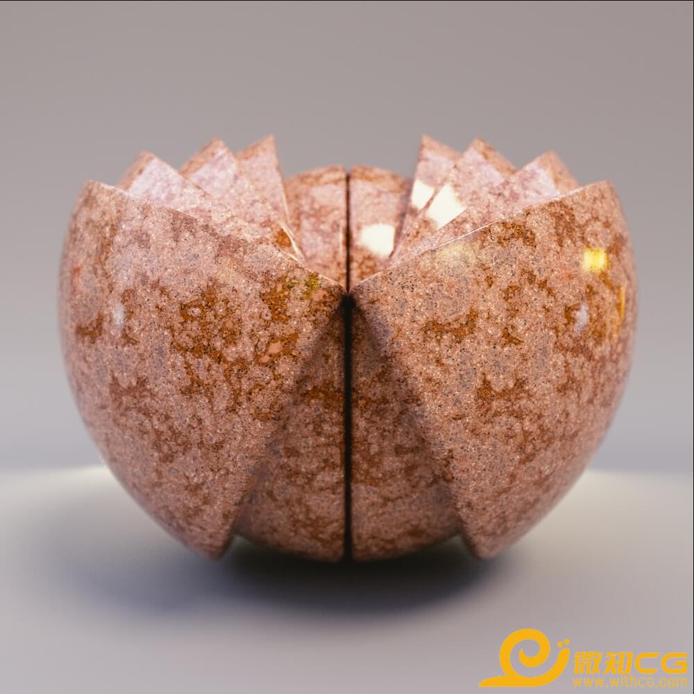 橙色花岗岩材质1k2k4K纹理贴图素材