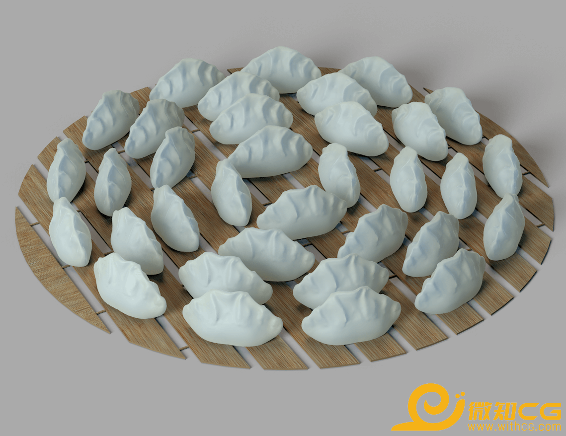 扁食饺子水饺C4D模型