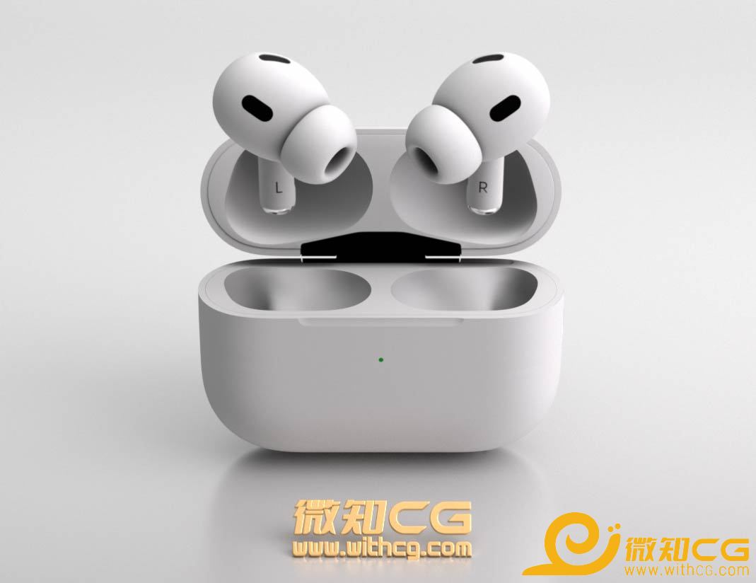 Apple苹果耳机airpods pro无线蓝牙耳机C4D模型